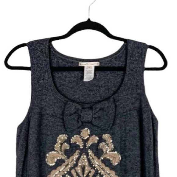 Nanette Lepore Sequin Embellished Sleeveless Wool Dress Size Medium - Picture 2 of 6